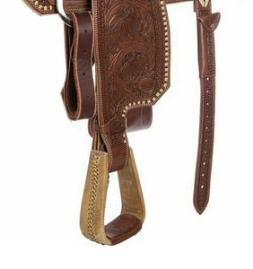 Juego de sillas de montar de cuero genuino de calidad superior para Western Endurance y English Racing Horse Riding Essentials - Product Image 4