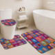 Custom Printed <b>Mat</b> <b>Bathroom</b> Rug <b>Set</b> for <b>Bathroom</b> Non-Slip Shower Curtain Bath <b>Mat</b> - Product Image 4