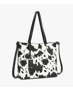 Sacs à main exclusifs pour femmes en cuir de vache véritable, fourrure sur peau, faits à la main, sac fourre-tout - Product Image 2
