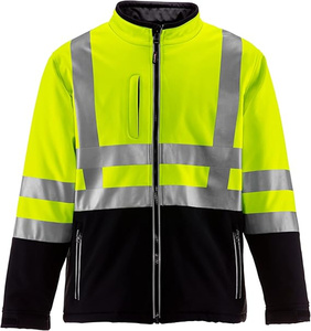 Hivis เสื้อแจ็กเก็ตผู้ชาย, เสื้อแจ็คเก็ตผู้ชายผ้ายืดสีทูโทนรีไซเคิล - Product Image 1