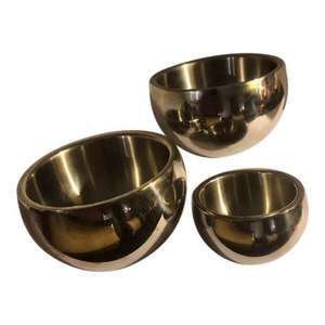 Cuenco de acero de diseño antiguo adornado para presentaciones de comedor de lujo cuenco de servicio de forma y tamaño personalizados - Product Image 2