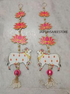 ที่แขวนดอกบัวที่สวยงามสำหรับตกแต่งที่แขวนผนังลายดอกไม้สำหรับงานแต่งงานของดิวาลีและของตกแต่งเทศกาลทั้งหมด - Product Image 2