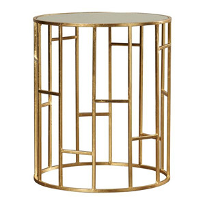 Table d'appoint en métal doré de luxe faite à la main pour la maison Table d'appoint moderne pour lit et canapé Meubles de café personnalisés - Product Image 5