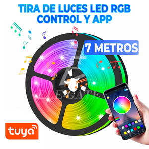 Strisce LED RGB 5050 da 7 Metri con Controllo App Bluetooth, IC WS2812B, PCB Nero, Controllo Vocale, 6500K CCT, Barre Luminose LED da 10M - Product Image 4