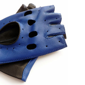 Vente en gros de gants de conduite demi-doigt en peau de mouton pur cuir 2025 GANTS City Gants de conduite tactique et cycliste Grande valeur - Product Image 5