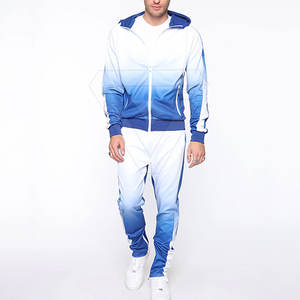 Chándal de 2 piezas con capucha para hombre, ropa deportiva Lisa para trotar, jersey de manga larga, sudaderas con capucha, conjuntos de chándal informal - Product Image 1