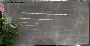 แผ่นหินอ่อนธรรมชาติฝูงหินอ่อนสีเทาสีเทาพร้อมเส้นเลือดทองสำหรับกระเบื้องผนังพื้นท็อปครัวเกาะ - Product Image 4