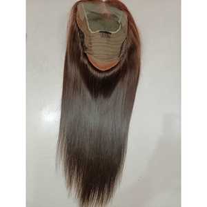 Perruque en cheveux vierges indiens avec fermeture droite 4x4, cheveux humains de qualité 12A, disponible en tailles moyennes 10 pouces, 12 pouces, 16 pouces, 20 pouces - Product Image 2