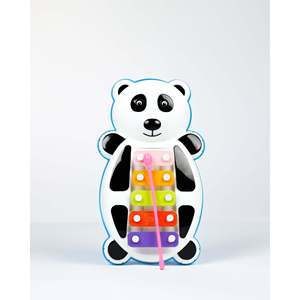 Xilófono de Plástico con Forma de Panda para Niños, Instrumento Musical a Pilas, Juguete Educativo Rítmico y Divertido - Product Image 1