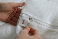 AVAIN (SOSU) Filet à linge en maille carré avec fermeture éclair pliable de haute qualité fabriqué en Corée 90x90cm