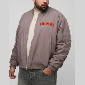 Chaqueta de Béisbol para Hombre Estilo Urbano OEM, Chaqueta Deportiva Informal Gruesa y Cálida para Exteriores, Cortavientos, con Cuello Alto, Estilo Universitario - Product Image 4