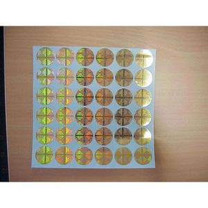 SPICK GLOBAL Original 10X30MM Étiquette holographique en feuille d'aluminium, garantie, étanche, thermosensible, fonction anti-fraude à gratter, forme variée, populaire - Product Image 1