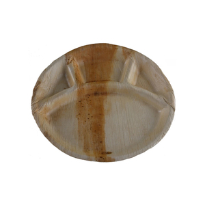 100% assiettes portionnées biodégradables naturelles assiettes et vaisselle jetables en feuille de palmier pour la fête - Product Image 3
