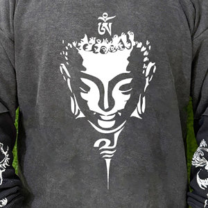 เสื้อยืดแขนยาวสองชั้นแบบหนาพิเศษสำหรับผู้ชาย OEM - เป็นมิตรกับสิ่งแวดล้อม ระบายอากาศได้ดี สไตล์ไฮสตรีท - Product Image 3