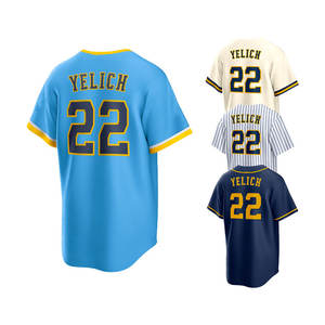 Nouveau 2025 maillots de Baseball de haute qualité pour hommes broderie cousue col en v Sublimation vente en gros uniforme de Baseball pour hommes vierges - Product Image 4