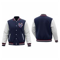 Veste de baseball universitaire en tissu Letterman pour hommes, broderie en chenille, patchs en laine, vestes universitaires