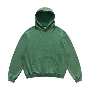 Haute Qualité 500 GSM Coton Épais Blanc Uni Lourd Surdimensionné Hoodies Unisexe 2 Pièces Logo Personnalisé Plus La Taille Hommes Hoodies - Product Image 4