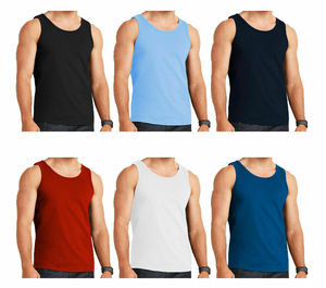 2025 OEM hommes haute qualité séchage rapide débardeur personnalisé été dégradé sans manches Gym Sport porter Polyester T-Shirt pour l'entraînement - Product Image 4