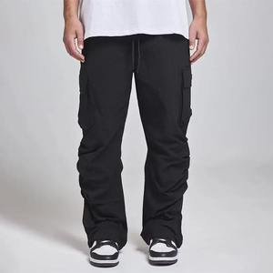 2024 personnalisé hommes Street Style Joggers toile pantalons décontractés avec poche pour garçons hommes empilés Joggers - Product Image 5