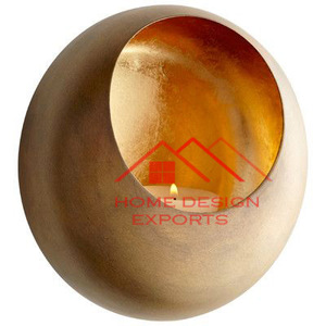 Support votif de bougie en métal de fer de conception attrayante pour le support de bougie en métal fini par double ton de décor à la maison de luxe - Product Image 2