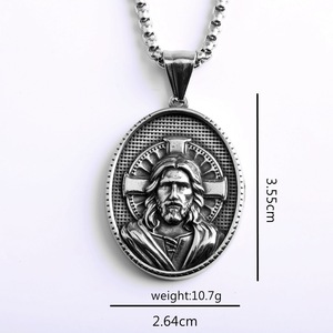 yunnique Retro Stainless Steel Pendant Necklace for Men and Women Stylish <b>Cross</b> Design for Gift Chic <b>Chains</b> Style - Product Image 5