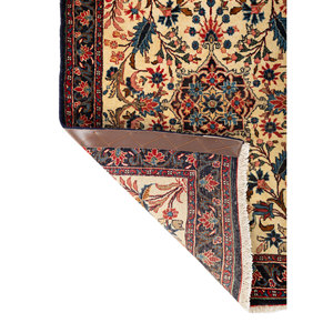 Aalam Gold Hand Knotted <b>Wool</b> Rugs High Quality Floral and Classic Style for Home for Living Room Bedroom or Hallway-Pae-6431 - Product Image 5