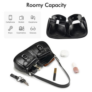 Sacs à main pour femmes de créateurs, sacs à main en cuir PU souple avec fermeture à glissière, imperméables, de haute qualité, en vente - Product Image 2