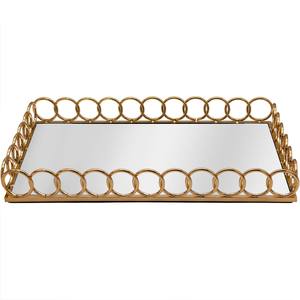 Excellent <b>Rectangular</b> Serving Metal Food Trays Designer Hotel Ware Classic Metal Serving Trays/Wholesale Bulk Serving Trays - Product Image 2