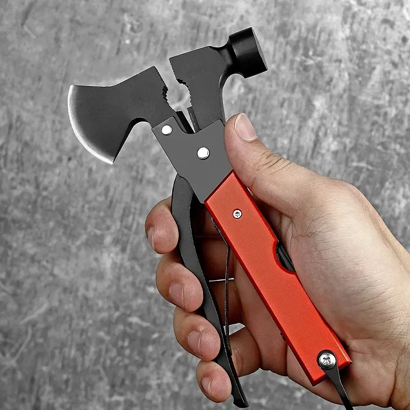 2024 Classic multi-tool outdoor tool Survival Ax Hammer camping with saw screwdriver