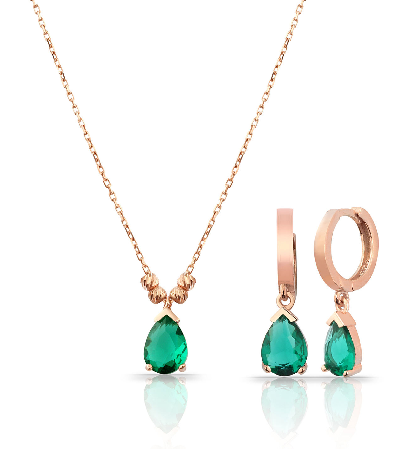 emerald ( Cz zircon )