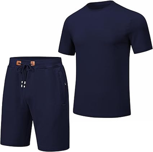 Man Sportswear Gym Casual Solid <b>Shirt</b> Short 2 Pieces Shorts <b>Suit</b> Wholesale Logo Embroidery Men Shorts &<b>t</b> <b>shirts</b> - Product Image 1