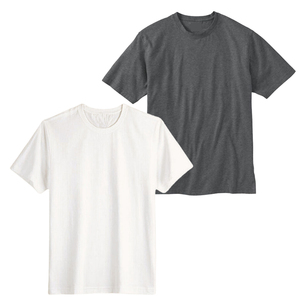 Precio al por mayor 100% algodón Hombres Multicolor Casual Camisetas Transpirable Negro Gris Azul-3 Pack Direct Vinh Hung Vietnam Factory - Product Image 2