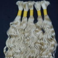Cheveux humains bruts Bundles et frontaux-Indian Temple Curly cheveux crus