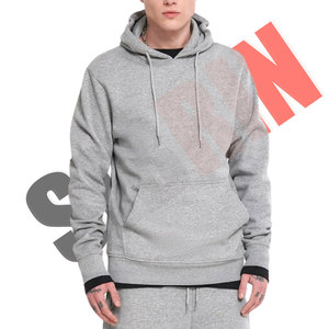 เสื้อกันหนาวมีฮู้ดแบบสวมหัวของผู้ชายเสื้อกันหนาวผ้าฝ้ายโพลีเอสเตอร์หลากสีสำหรับฤดูหนาวออกแบบโลโก้ได้ตามต้องการ - Product Image 4