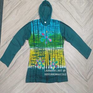 Chaquetas de invierno de algodón con sudaderas con capucha DE LA India con cremallera chaquetas de invierno de algodón teñido chaquetas nepalíes chaqueta Bohemia chaquetas Boho - Product Image 3