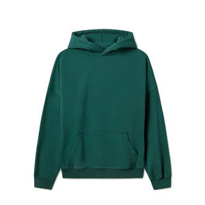 Sweat-shirt à capuche surdimensionné de haute qualité pour hommes en polaire lourde avec impression en relief Sweats à capuche d'hiver pour hommes - Product Image 4