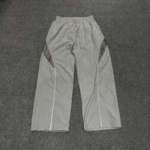 Ensemble survêtement homme léger d'hiver en coton 100% avec veste coupe-vent à cordon détachable personnalisée et pantalon de survêtement uni réfléchissant - Product Image 5