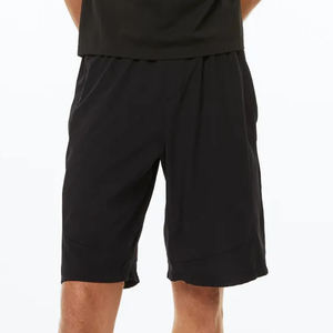 New Heavyweight 100% Cotton Casual Men's Shorts Solid Navy Color Side Pockets Short Length Breathable Custom Printed <b>Pattern</b> - Product Image 4