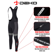 Cuissard à bretelles de cyclisme personnalisé grande taille de haute qualité collants hommes respirant séchage rapide coupe-vent rembourré pantalons longs Service OEM haut