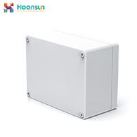 Boîte de jonction électrique en plastique ABS blanc carrée étanche IP55 400V 85x85 Hoonsun HXB-RA 6 prises Utilisation intérieure/extérieure 1 an