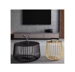 Mesas de centro de metal inspiradas en el lujo con un diseño exquisito y acabados elección elegante para cualquier decoración de espacio mesas de tendencia superior - Product Image 4