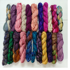 Cintas de seda Sari teñidas recicladas hechas a medida hechas de telas de seda pura 100% ideales para reventa - Product Image 1