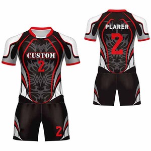 Uniforme de rugby sur mesure de haute qualité avec manches courtes prix bon marché vêtements de sport professionnels impression par sublimation uniforme de rugby hommes - Product Image 4