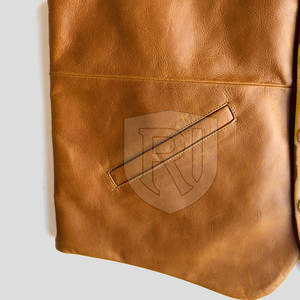Chaleco de Cuero Transpirable de Alta Calidad para Hombre, Ropa de Abrigo Informal de Invierno, Servicio OEM, Opciones Personalizadas, Hecho en Pakistán - Product Image 6