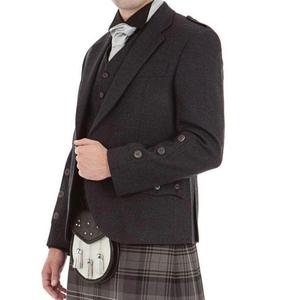 Gilet formel fait à la main écossais marron Argyll Kilt pour mariages et robe pour hommes Highland - Product Image 5