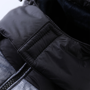 Custom High Quality Men's Stand Collar Puffer <b>Jacket</b> Hood Winter Outdoor Activities <b>Waterproof</b> Breathable Reversible Thick - Product Image 4