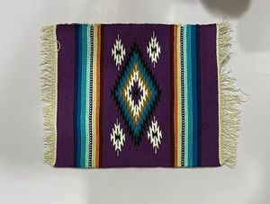 Super Quality 100% Wool Tan Southwest Design Saddle Blanket <b>Wristlet</b> With Magnet Closure & Inside Pocket Bohemian Style Supplier - Product Image 2