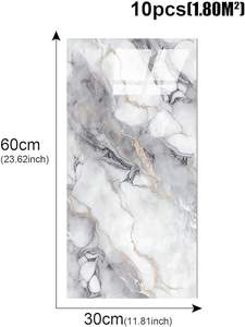 UV大理石柄<span class=keywords><strong>PVC</strong></span>壁板 防水でおしゃれな壁パネル 寝室、リビング、ホール用 - Product Image 2