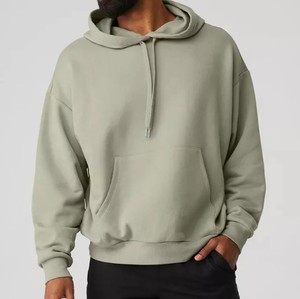 Ensemble de survêtements à capuche pour hommes de haute qualité 100% pantalons de survêtement en coton et sweat à capuche en polaire pour l'hiver Streetwear - Product Image 5
