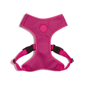 Luxury Pink LED Adjustable Polyester Dog Harness Medium Size Tactical Style with Breathable Mesh Floral Pattern for Cat <b>Walking</b> - Product Image 1